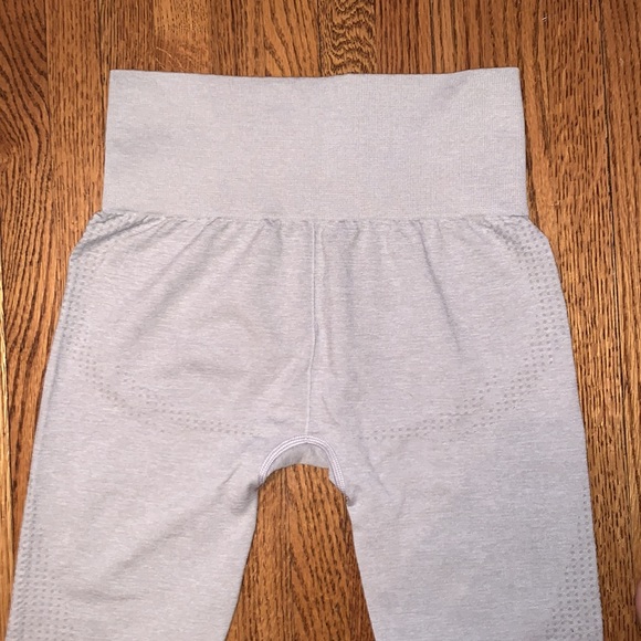 NEW Gymshark Vital Seamless Legging Light Grey Marl - Picture 5 of 6